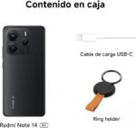 Redmi Note 14 5G 256GB 8GB Medianoche Negro, A - Imagen 4
