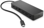 HP Docking Station USB- C Multipuerto Universal - Negro, A