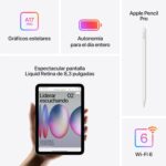 iPad Mini 7th 128GB A17 Pro Wifi + Cell Gris Espacial, B - Imagen 5