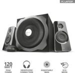 Trust Tytan 2.1 - Set de Altavoces de Ordenador (2.1, subwoofer de 120 W), Negro, A - Imagen 3