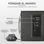 Trust Tytan 2.1 - Set de Altavoces de Ordenador (2.1, subwoofer de 120 W), Negro, A - Imagen 4