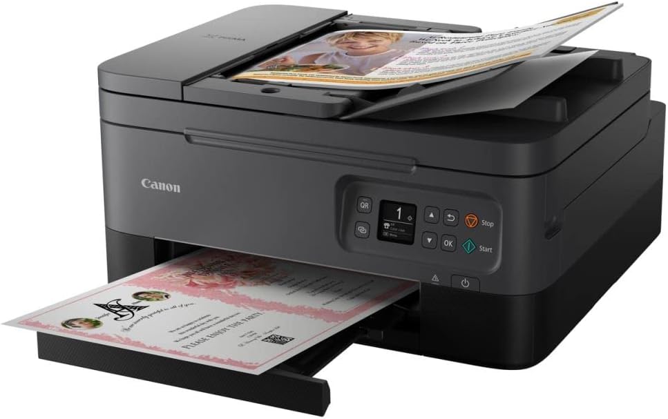 canon.jpg Canon Pixma TS7450a Impresora Multifunción 3 en 1, Sistema de Inyección de Tinta, Impresión, Escaneo y Copia, WiFi, ADF de 35 Hojas, Impresión Doble Cara, Cartuchos Tinta XL, Negro, A - Imagen 1