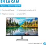 Monitor HP M27fe de 27" Full HD (1920 x 1080, 75Hz, 5ms, IPS, 16:9, AMD FreeSync, HDMI, VGA, Antirreflejo, Eye Ease, Inclinación Ajustable) Negro, Plata, A - Imagen 2