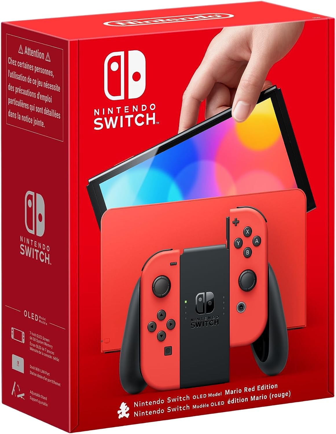 nintendo-switch-mario.jpg Nintendo Switch OLED Rojo (edición Mario), A - Imagen 1
